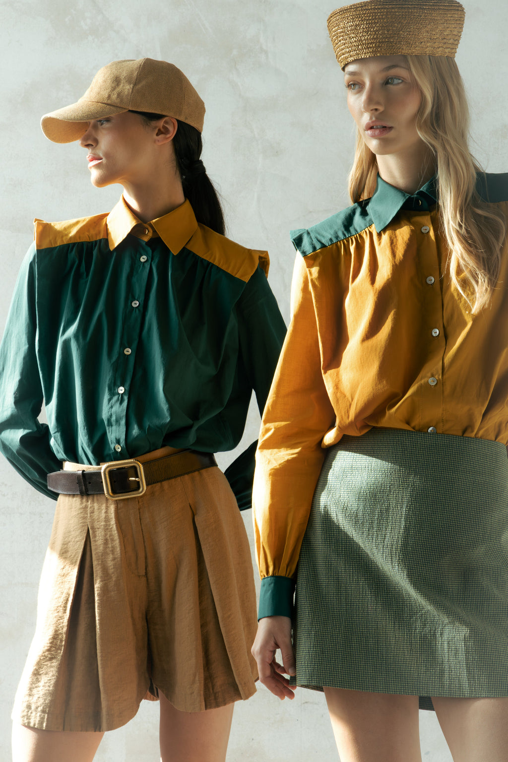 Camisa Marieta Duo Mostaza