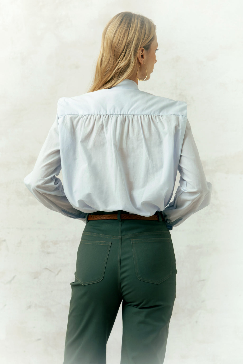 Camisa Marieta Gasa Azul