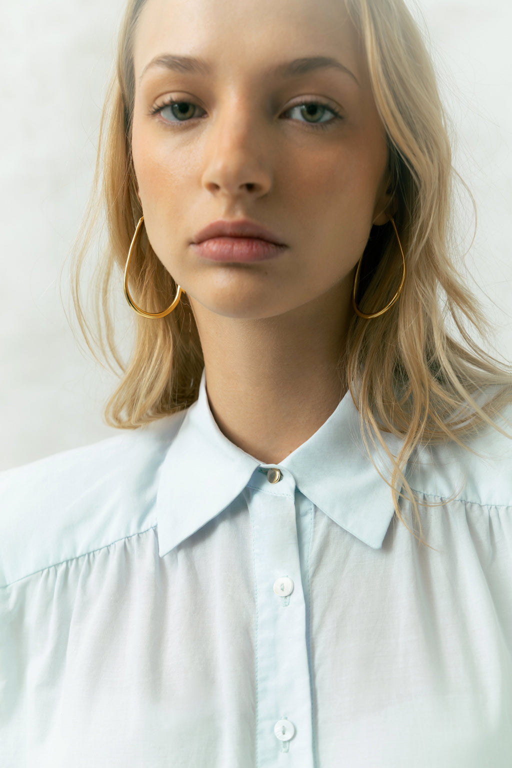 Camisa Marieta Gasa Azul