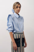 Marieta blue oxford shirt