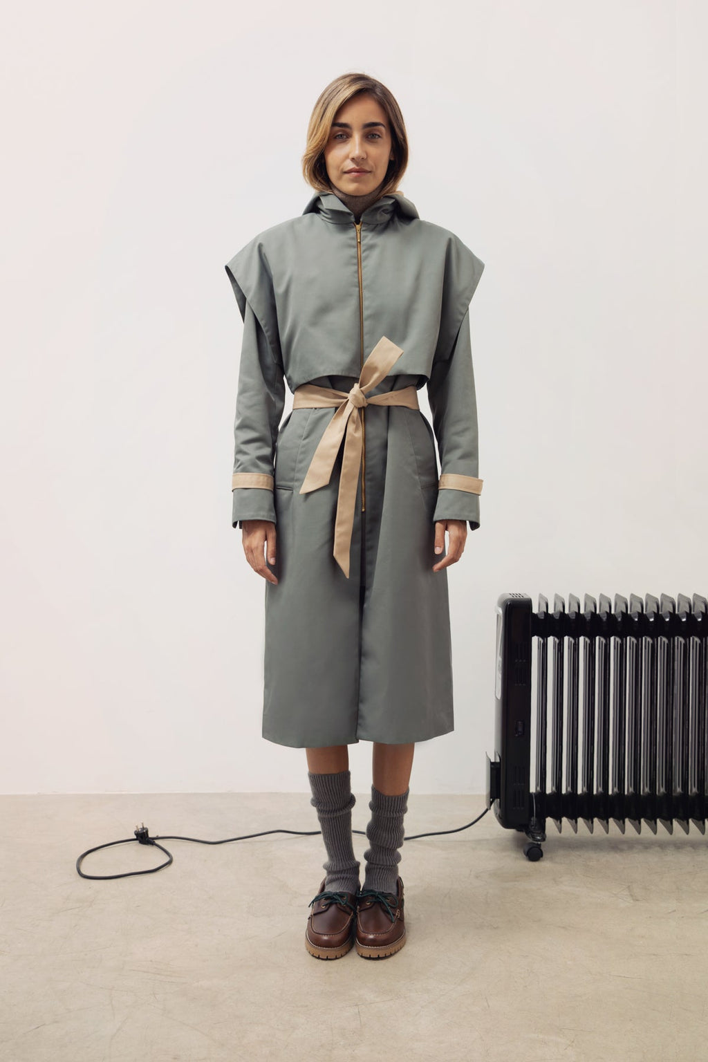 Gabardina Benedetta duo capucha agua