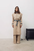 Gabardina Benedetta duo capucha beis