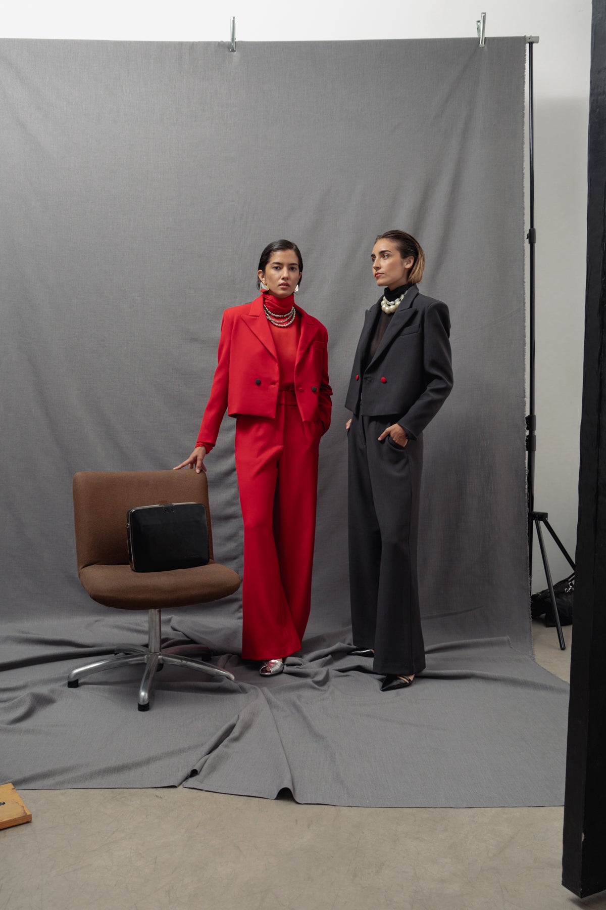 Adela red trousers