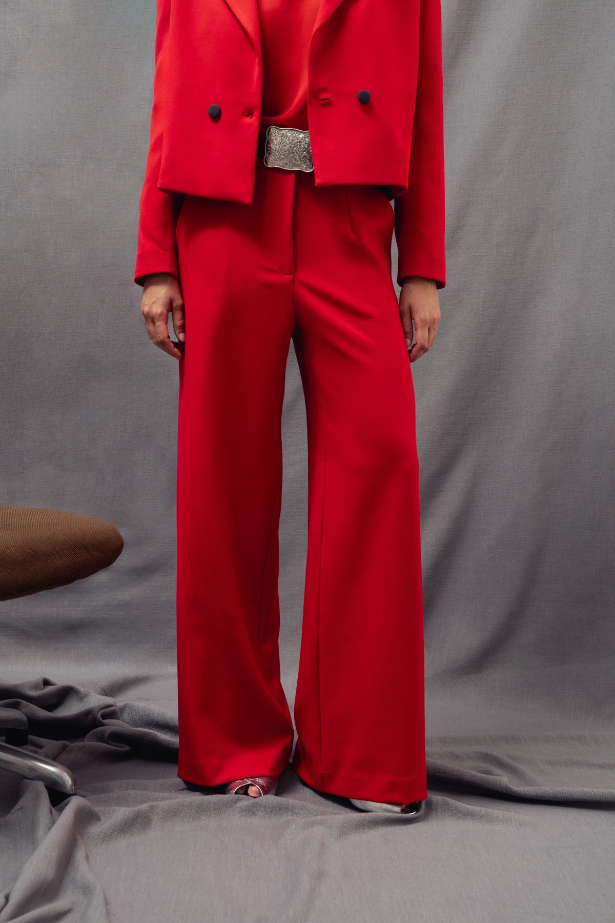 Adela red trousers