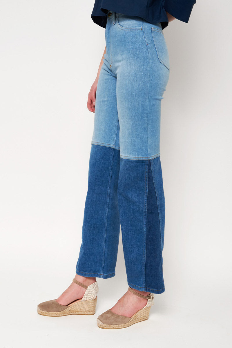 Pantalón Alba elastico azul