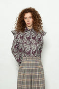 Camisa Miru Flores Granates