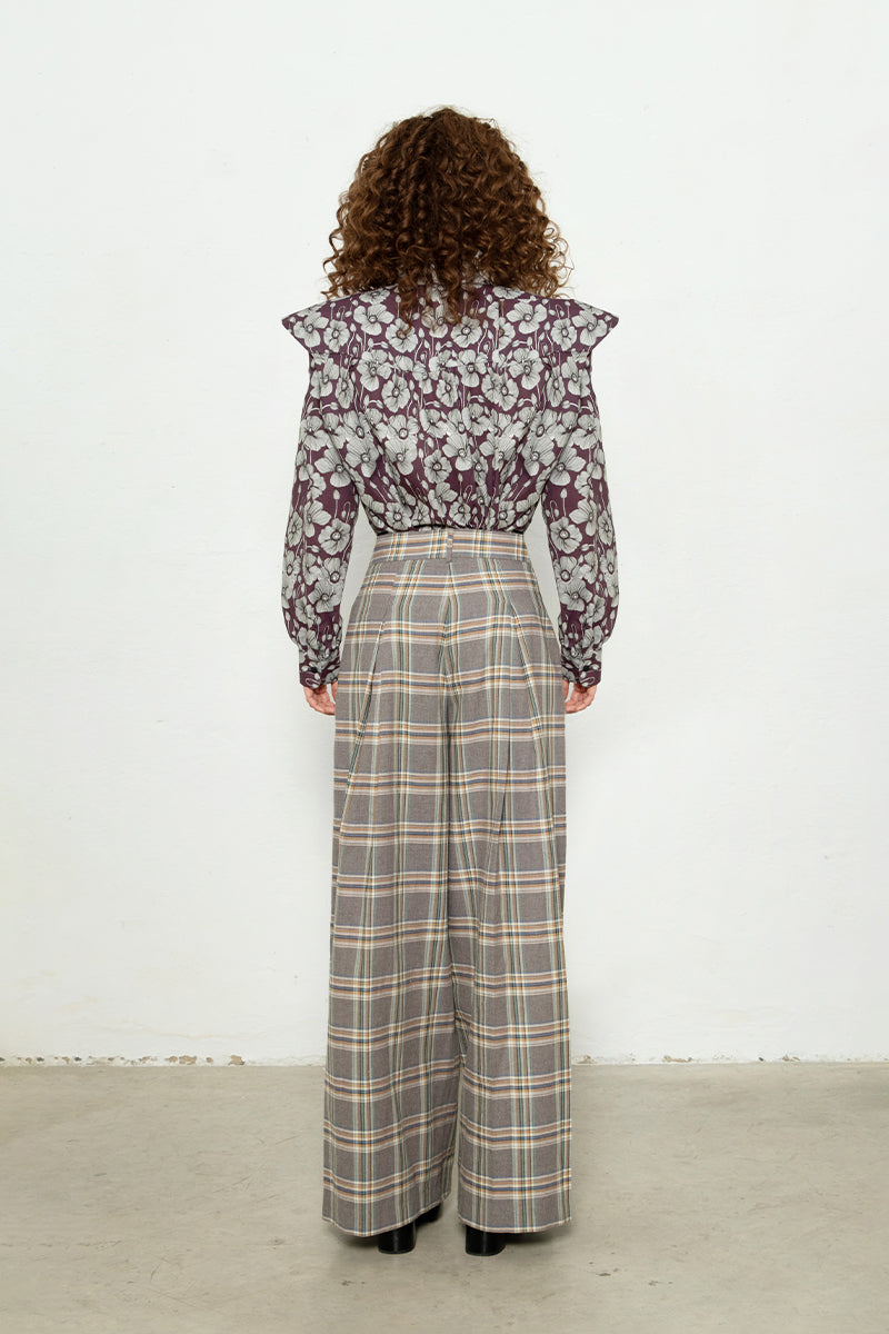 Camisa Miru Flores Granates