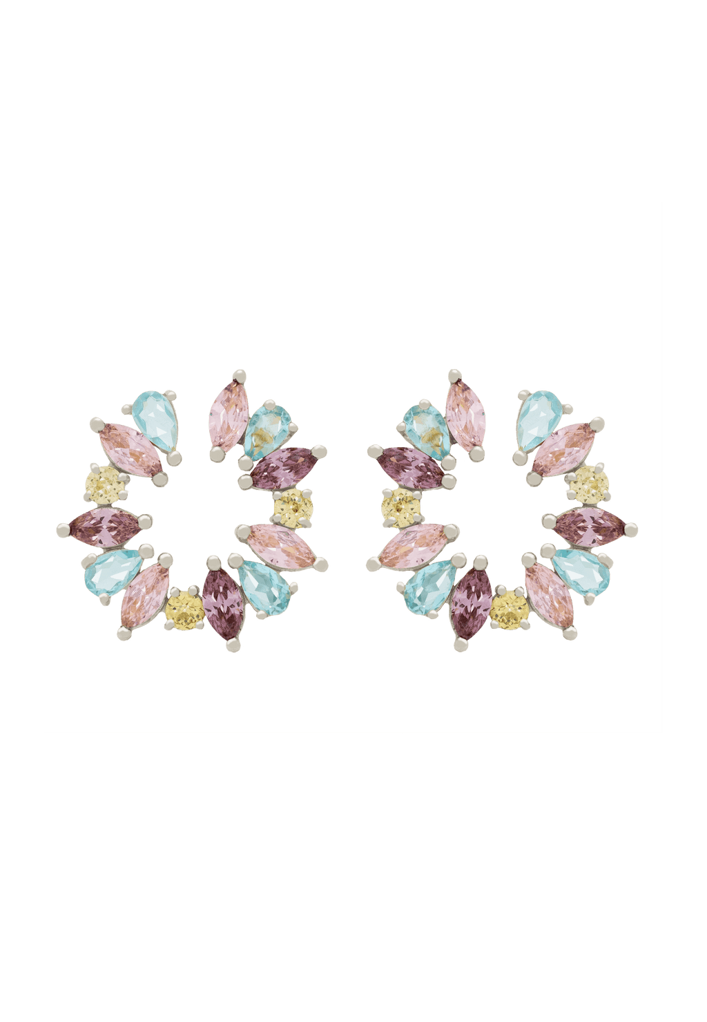 Pendientes Amal Plata