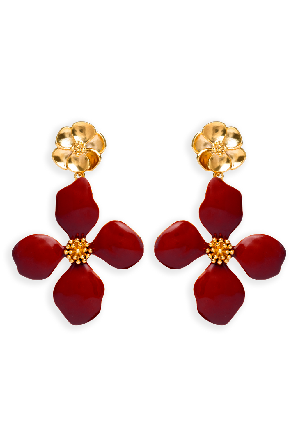 Pendientes Cassia Granate