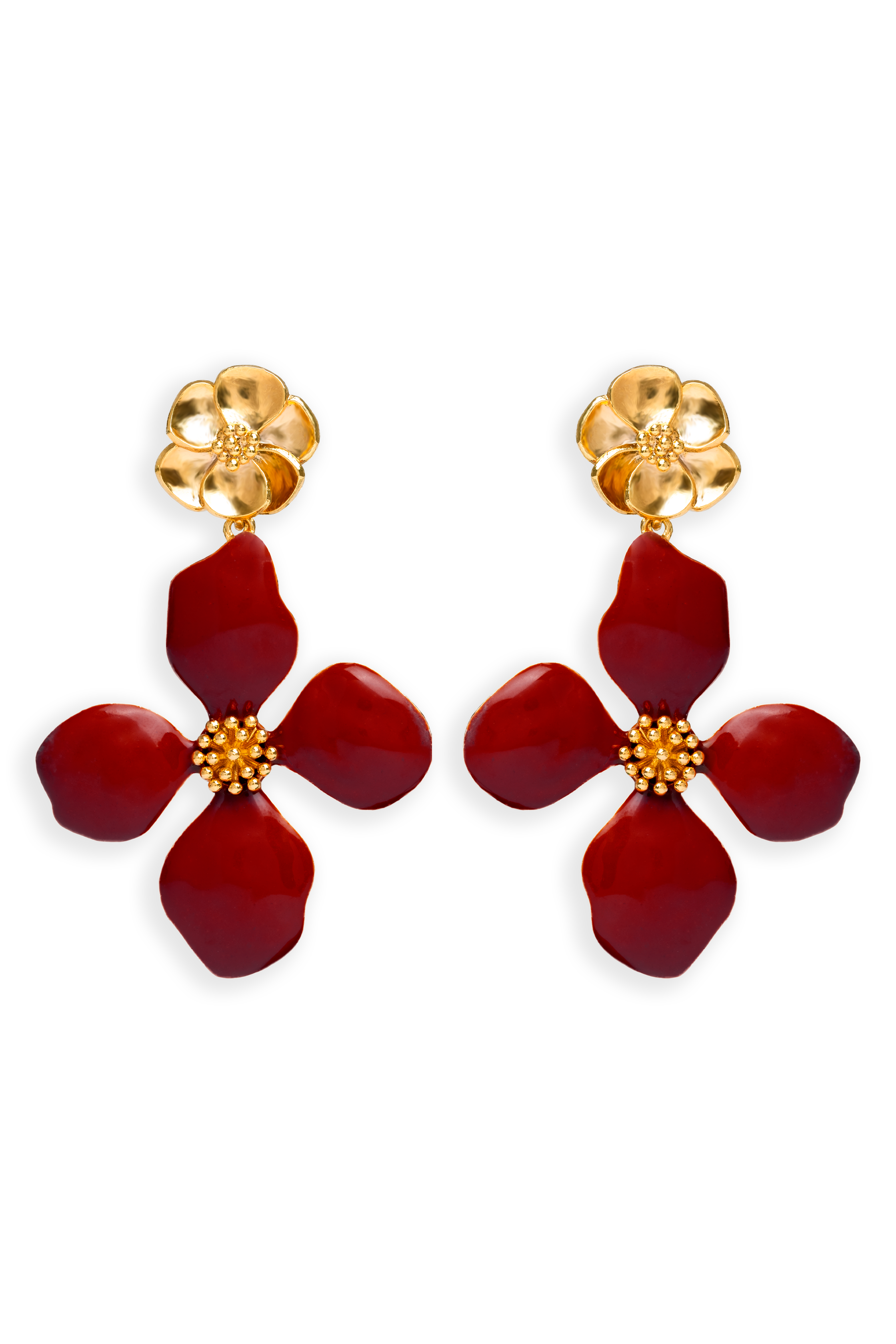 Pendientes Cassia Granate