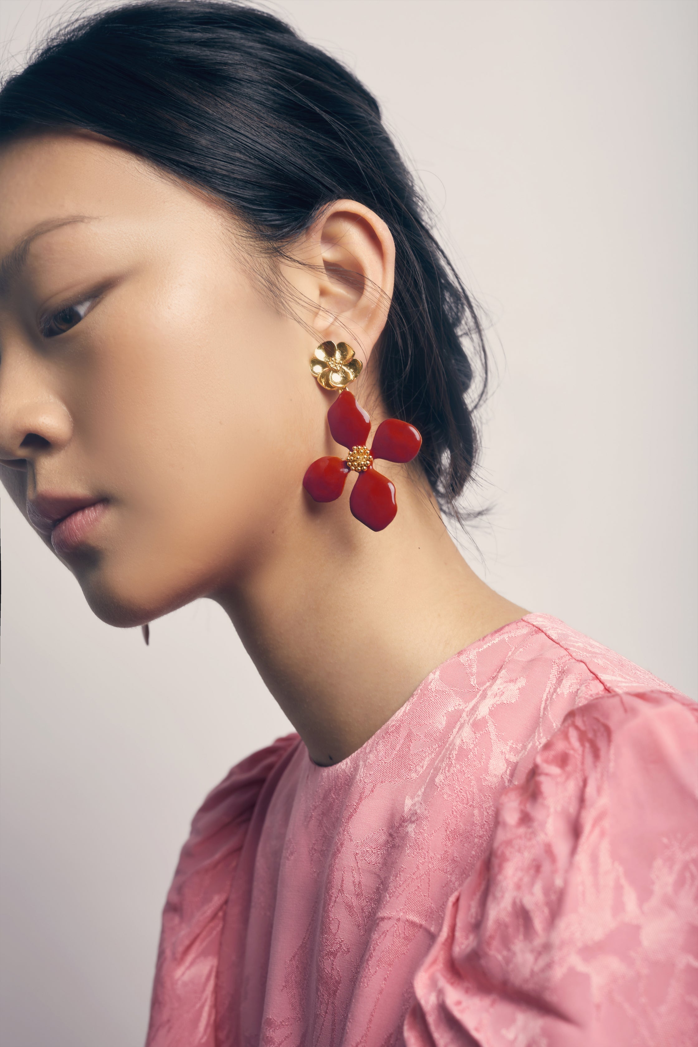 Pendientes Cassia Granate