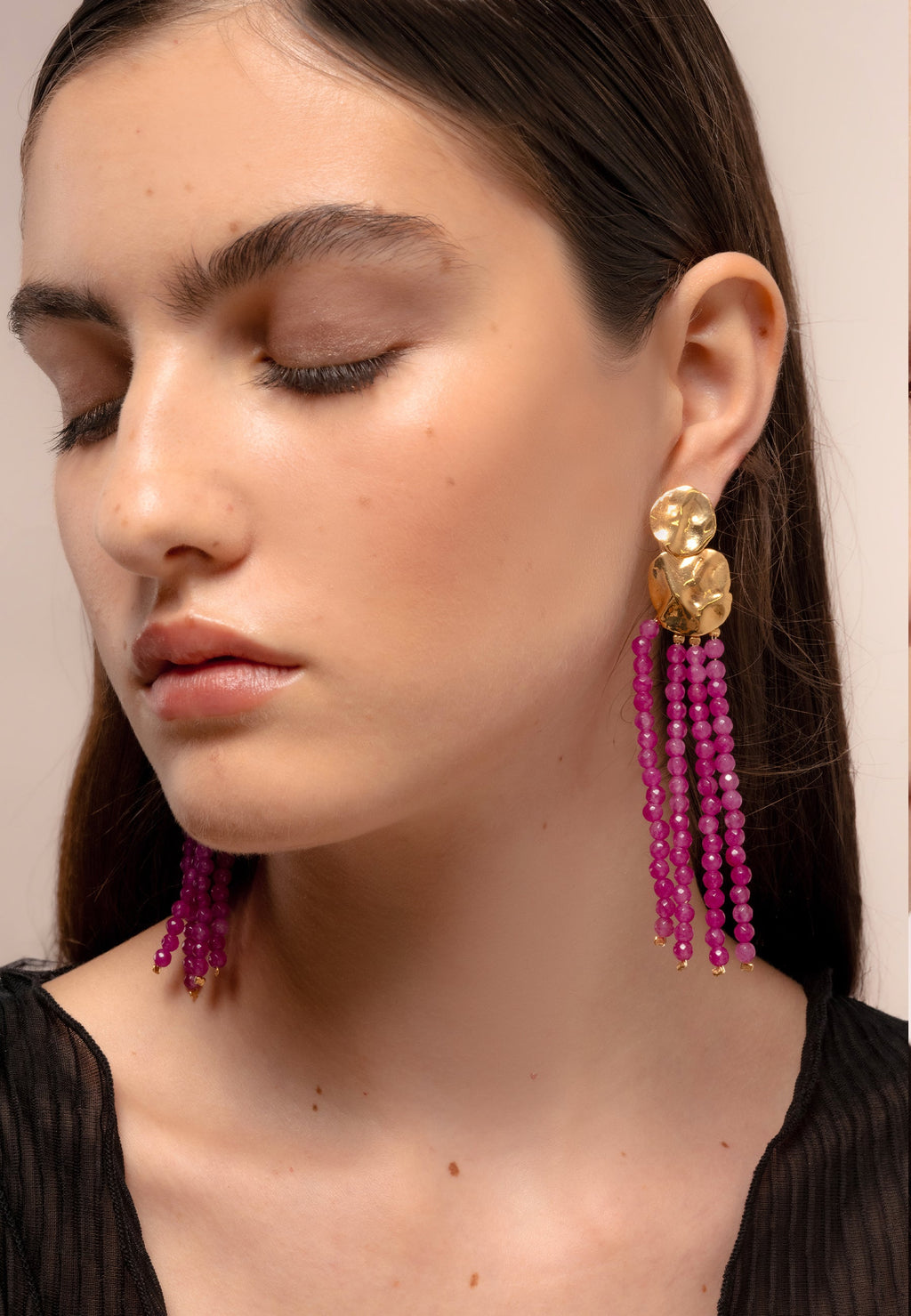 Pendientes Liliana Fucsias