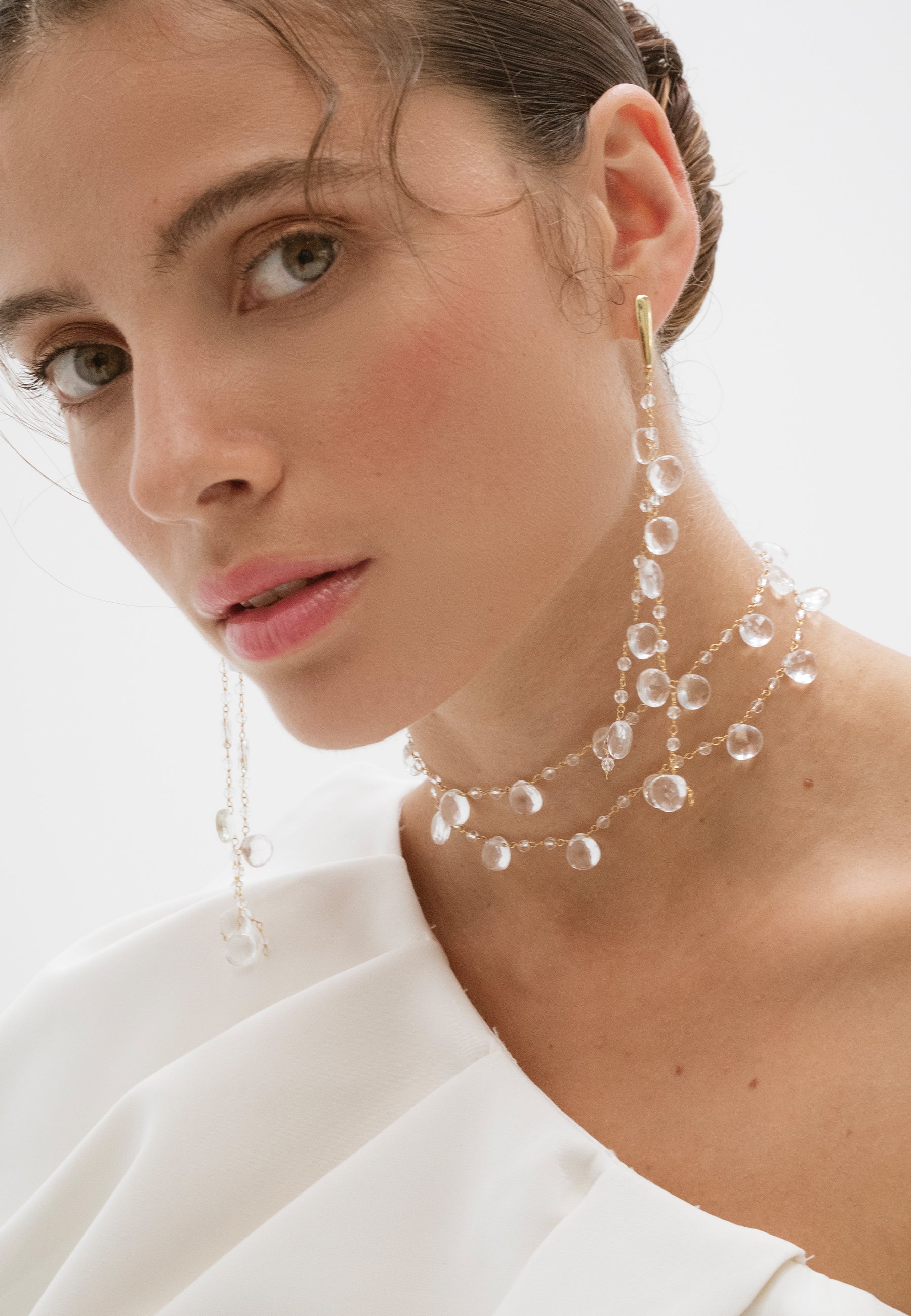 Pendientes Helene Cristales