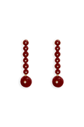 Pendientes Hibiscus Granate