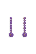 Pendientes Hibiscus Lila