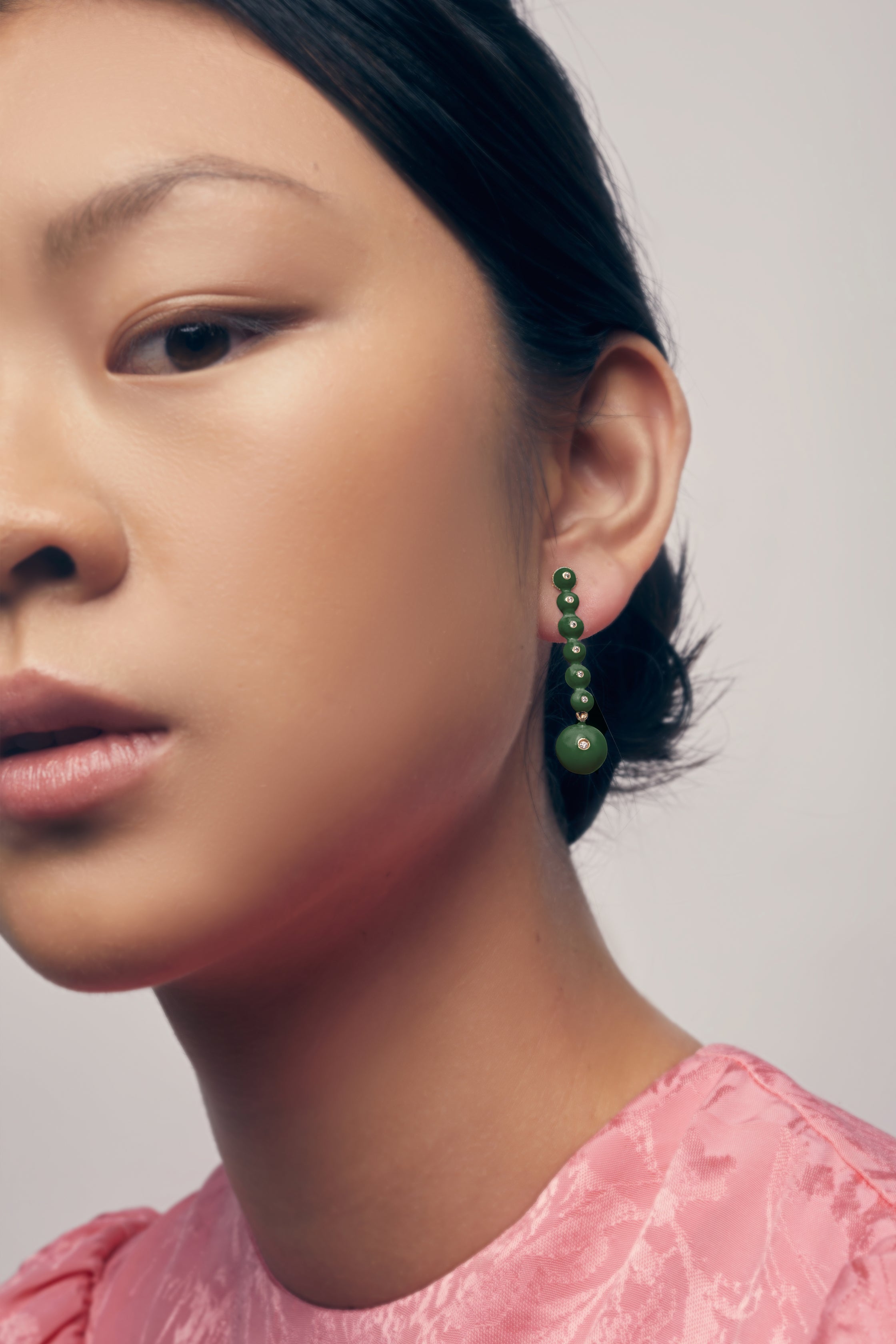 Pendientes Hibiscus Verde