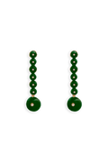 Hibiscus Green Earrings