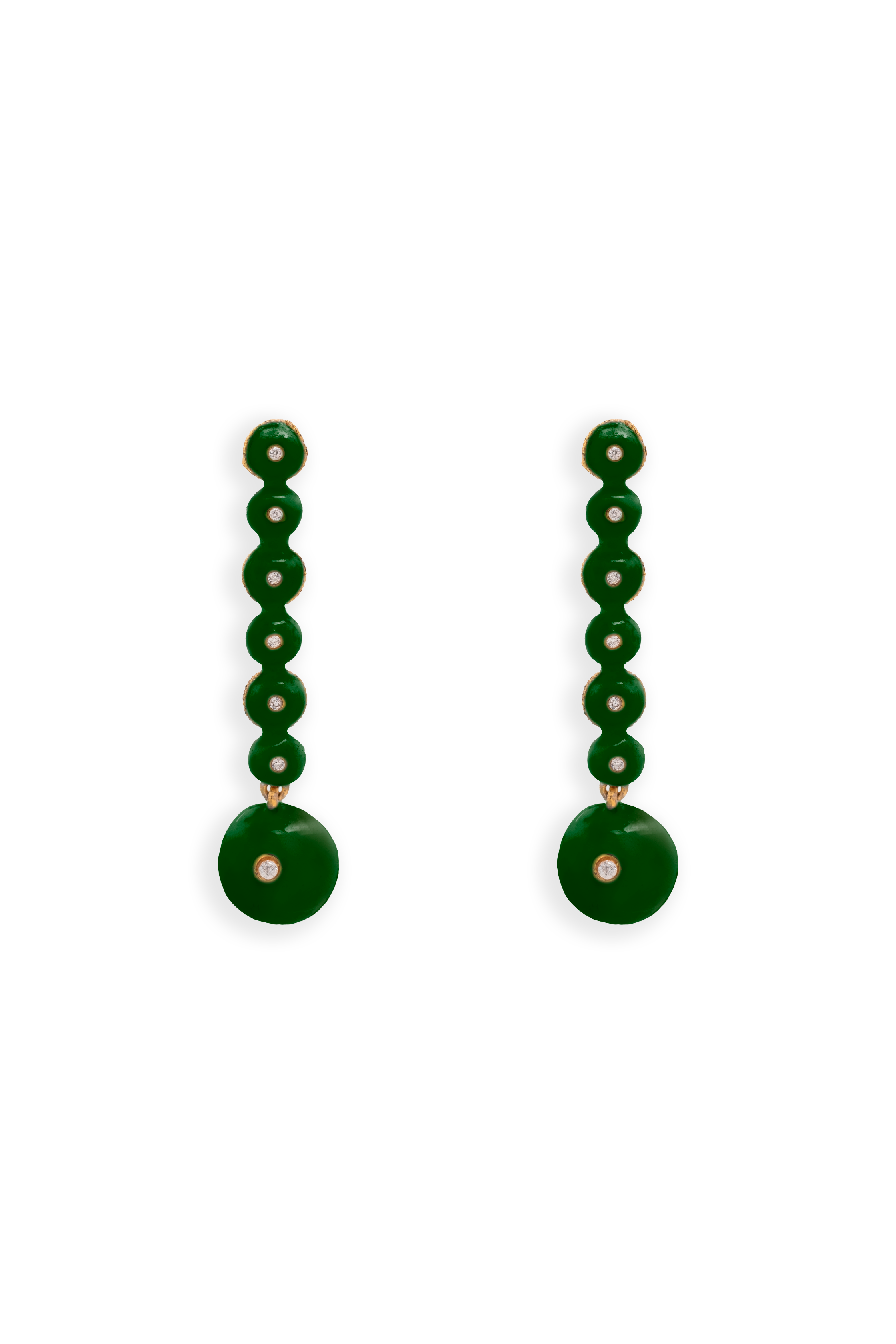 Pendientes Hibiscus Verde