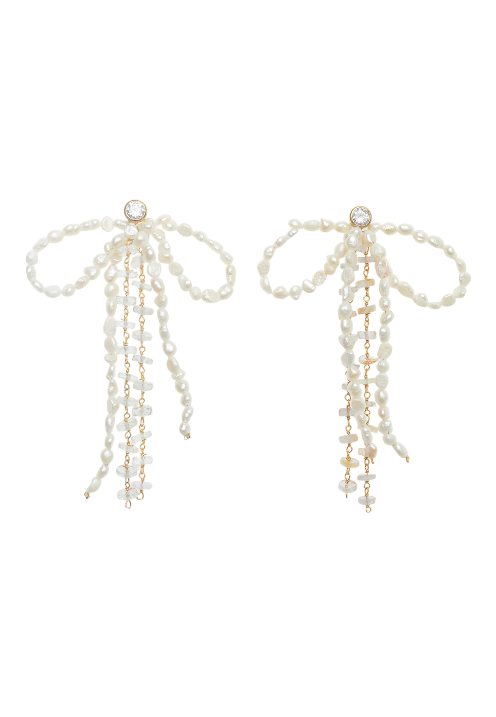 Pendientes Lazo Perlas Aurora