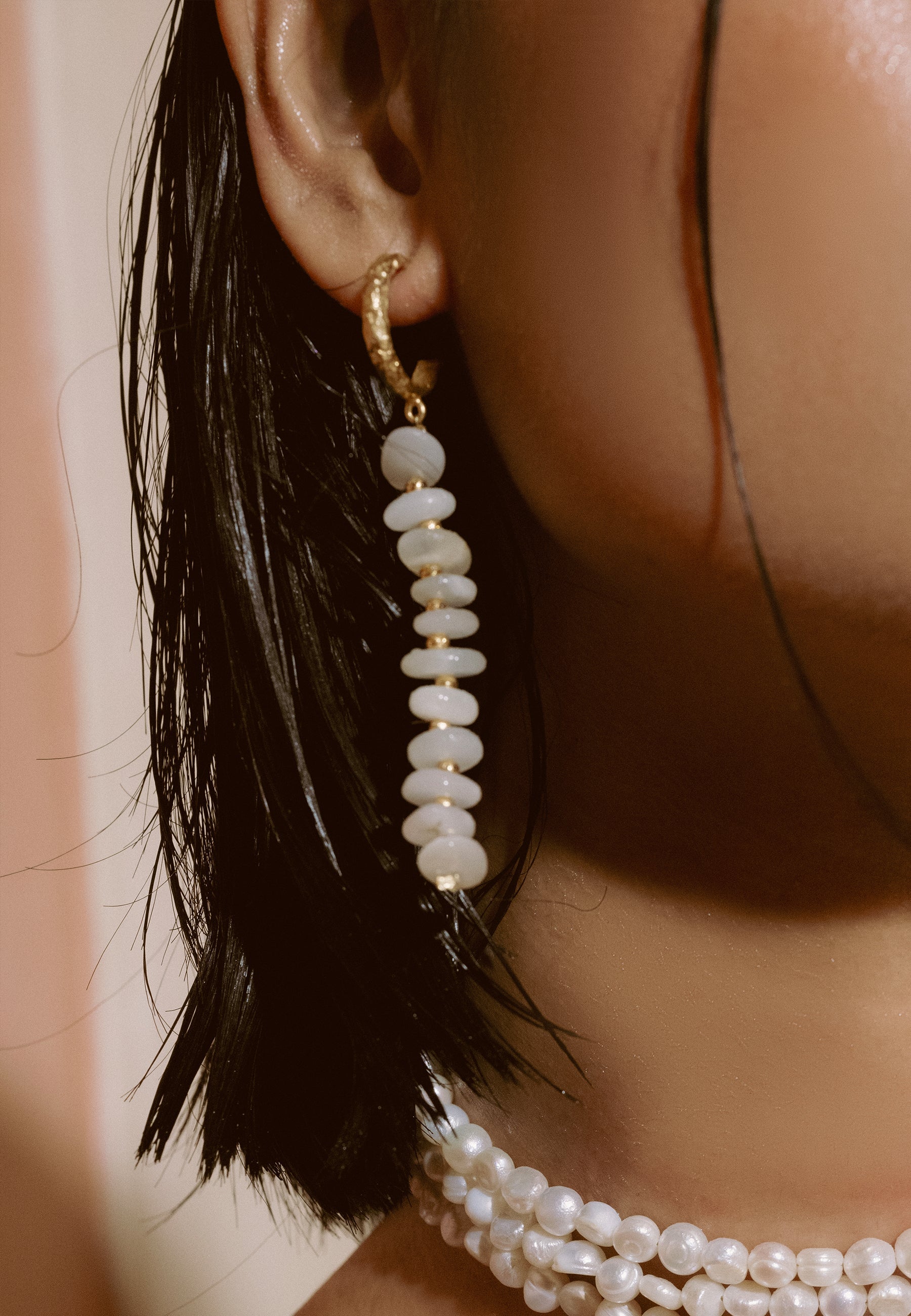 White Mizu Hoops