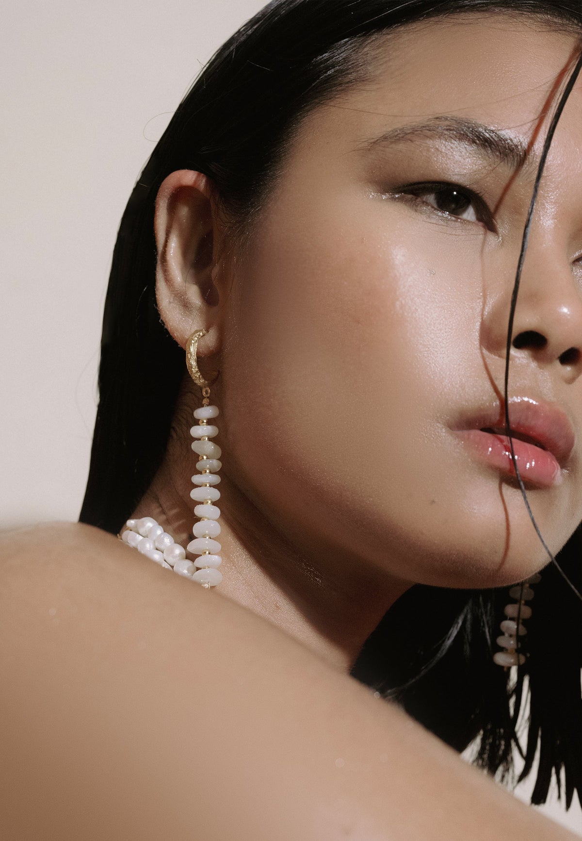 White Mizu Hoops