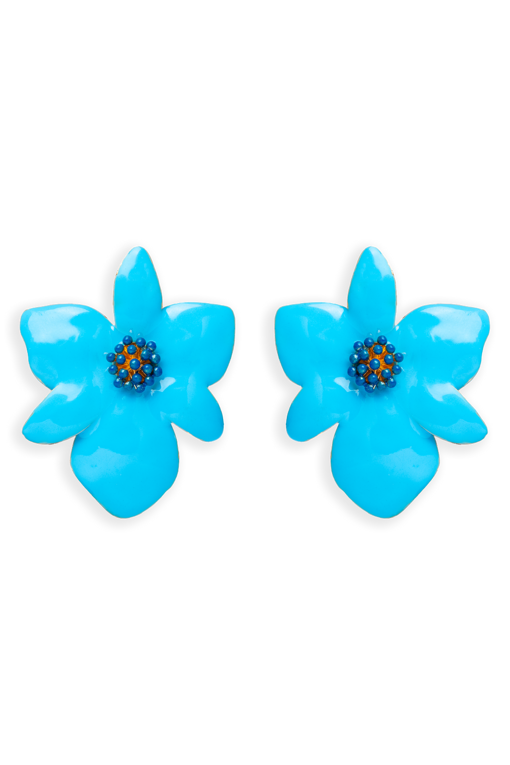 Pendientes Orchid Azul