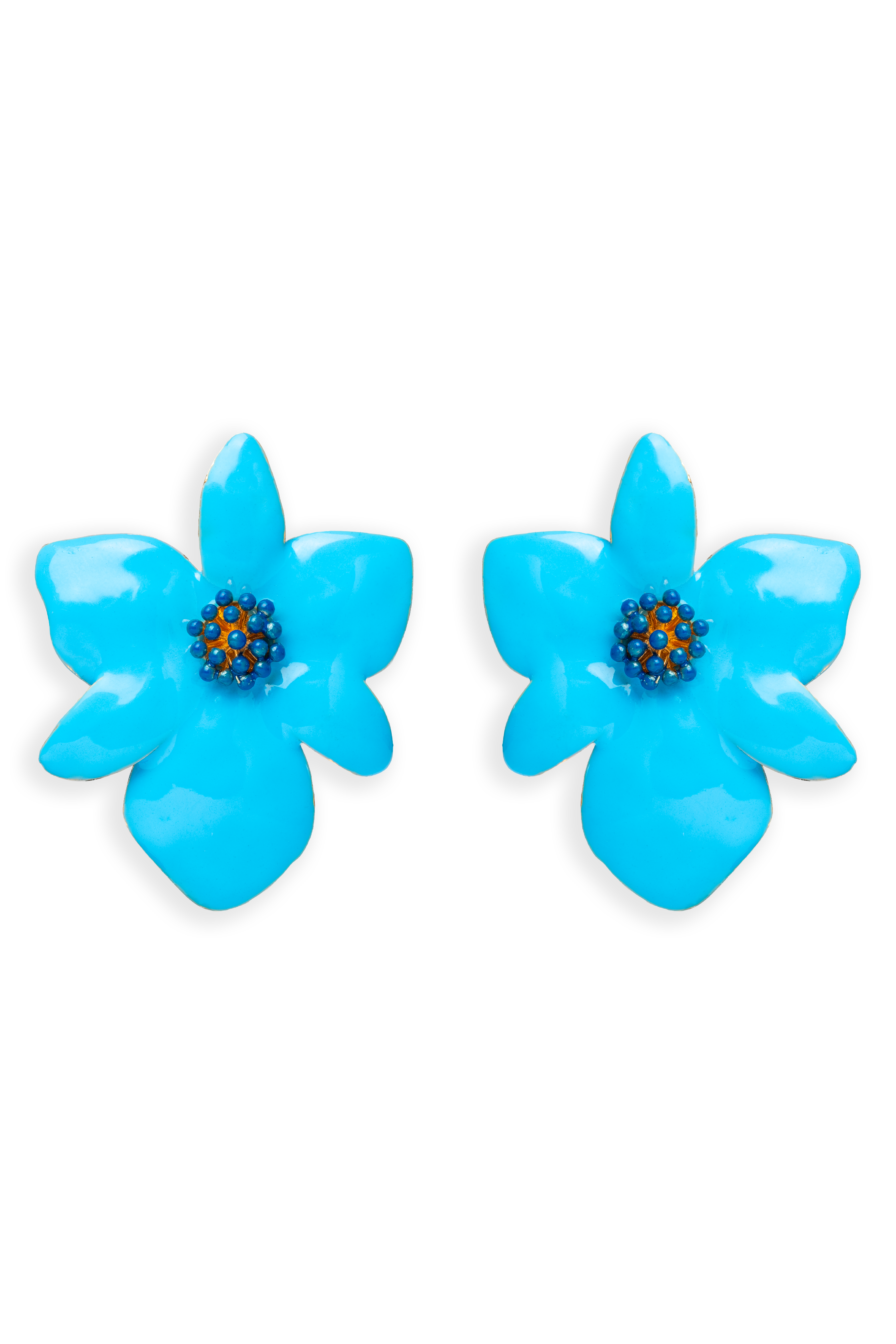 Pendientes Orchid Azul