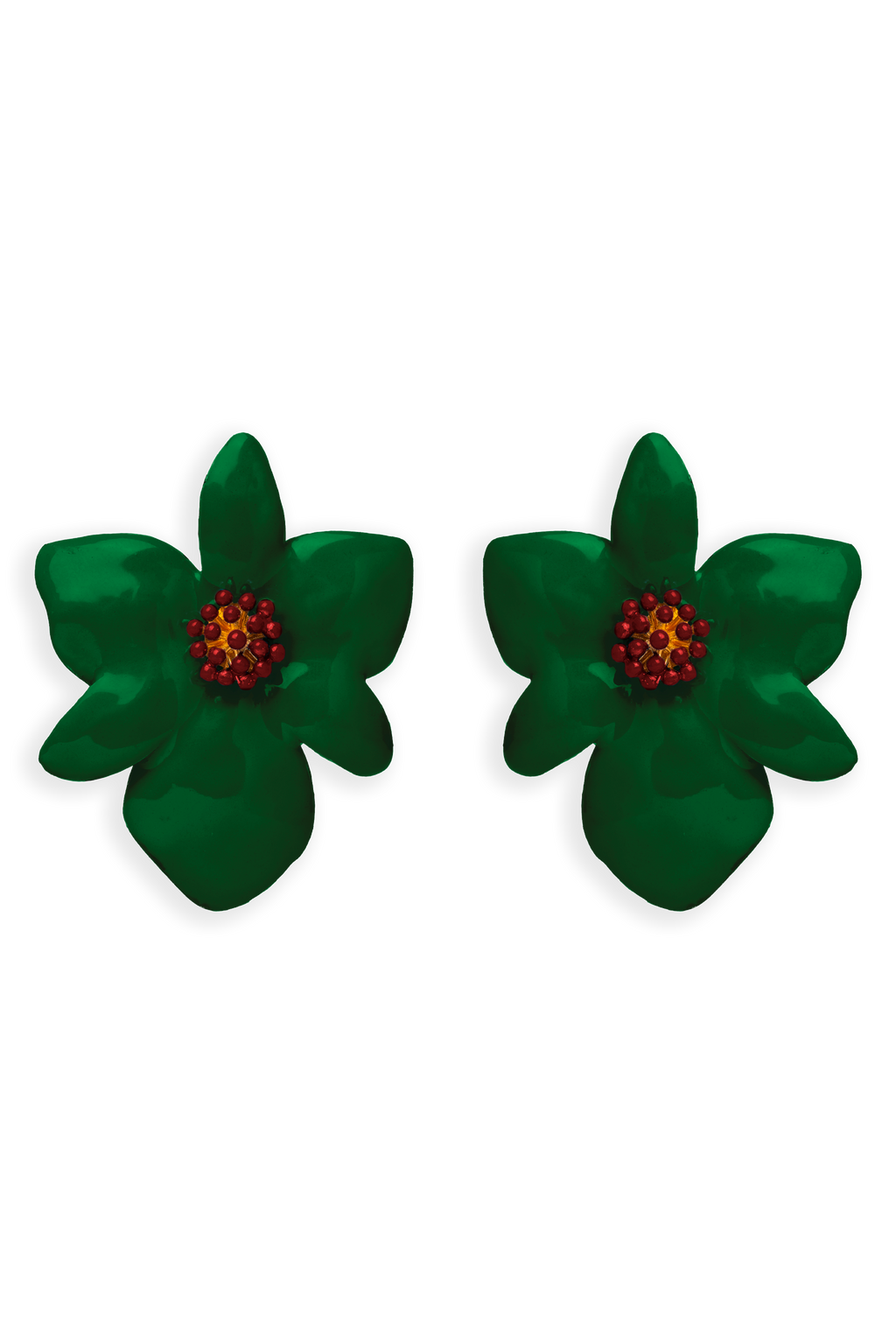 Pendientes Orchid Verde