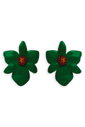 Pendientes Orchid Verde