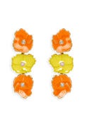 Pendientes Prunus Naranja y Amarillo