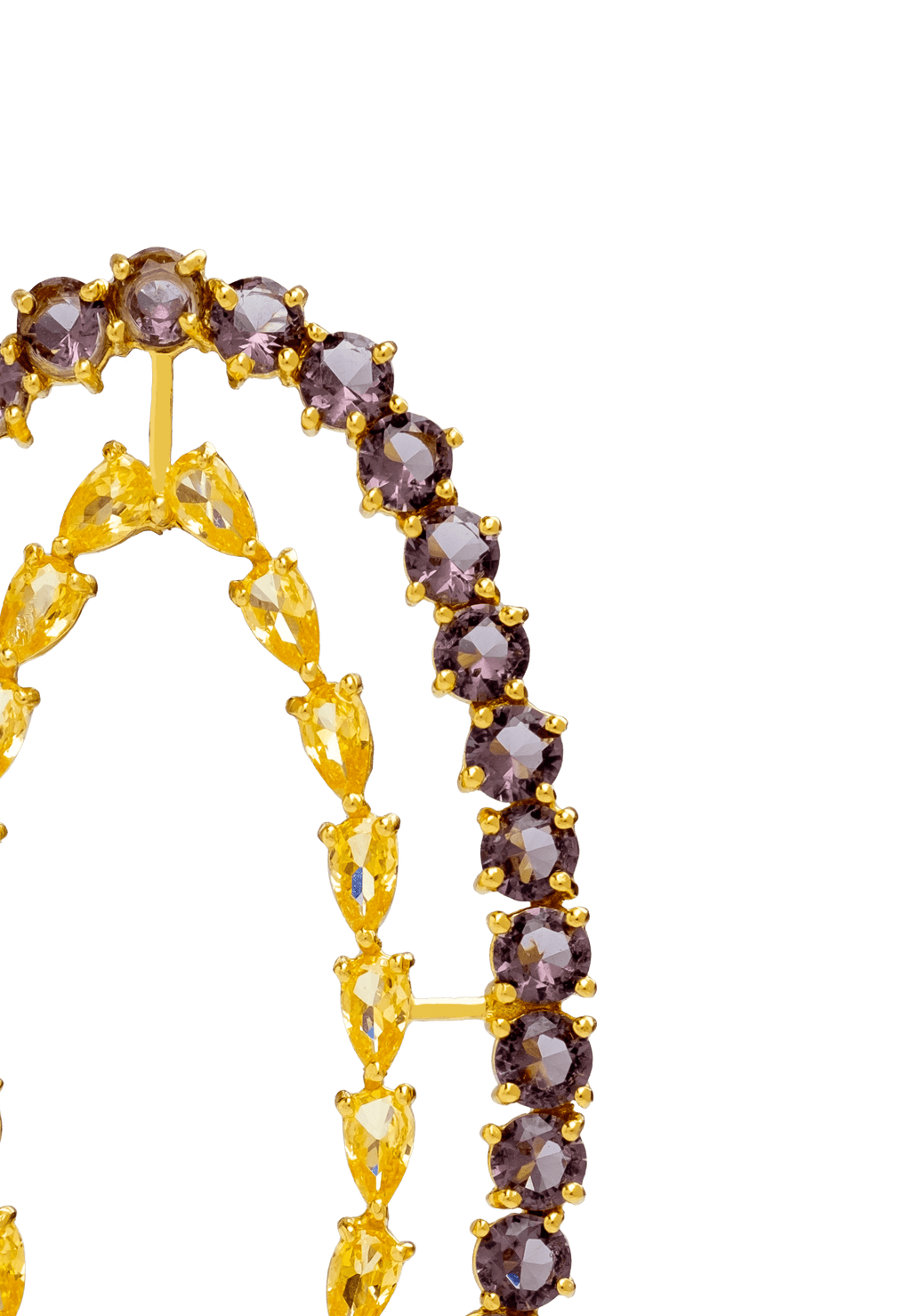 Pendientes Rivoli Ámbar y Violeta
