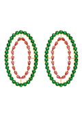 Pendientes Rivoli Fucsia y Verde