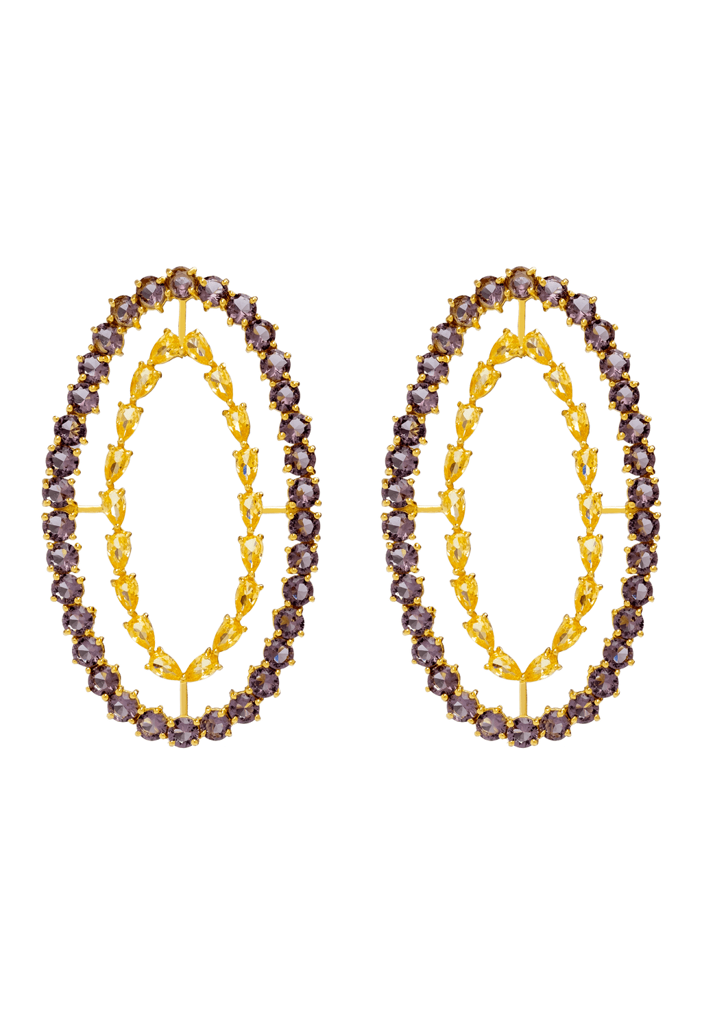 Pendientes Rivoli Ámbar y Violeta