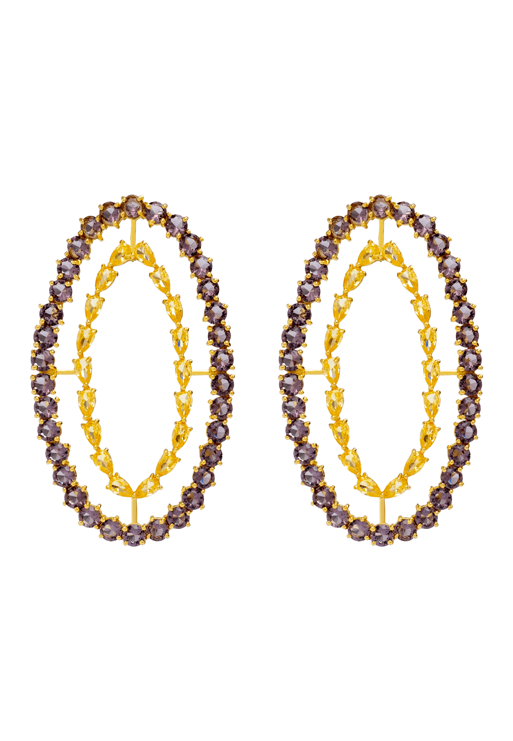 Pendientes Rivoli Ámbar y Violeta