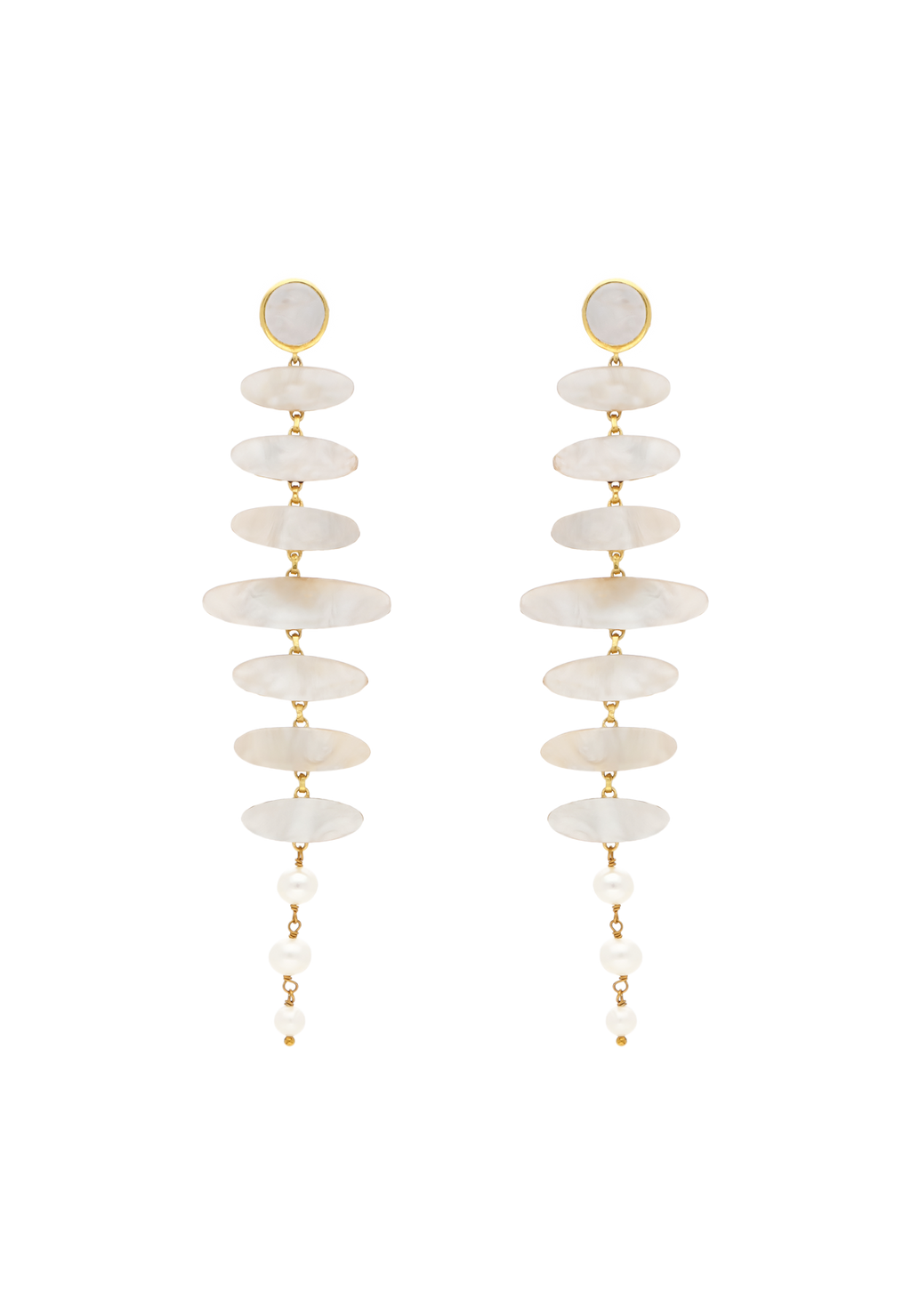 Pendientes Zenith Blanco