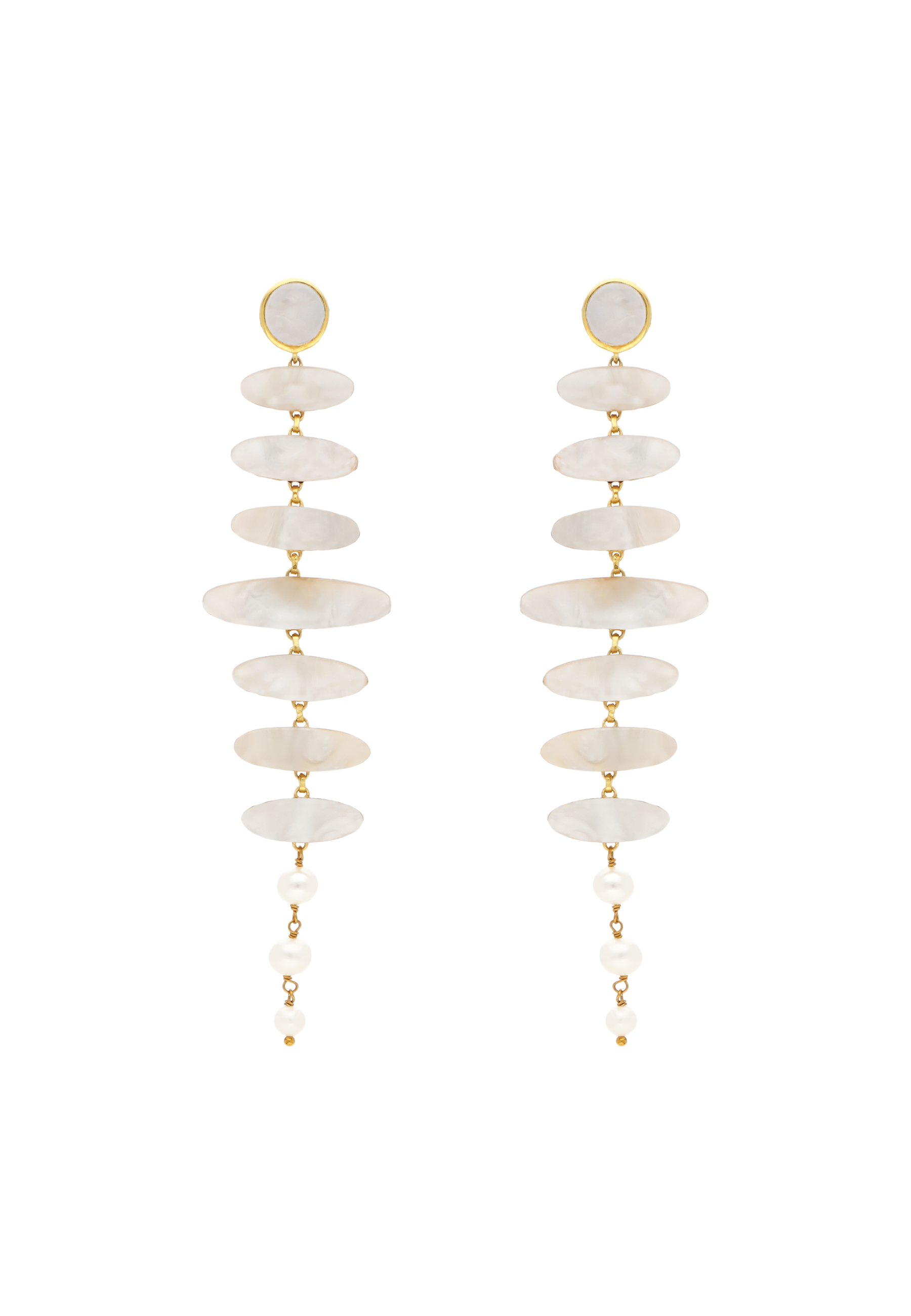 Pendientes Zenith Blanco