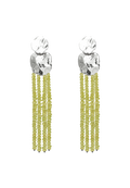 Liliana Green Silver Earrings