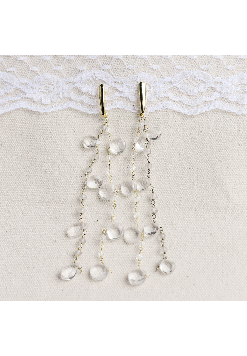 Pendientes Helene Cristales