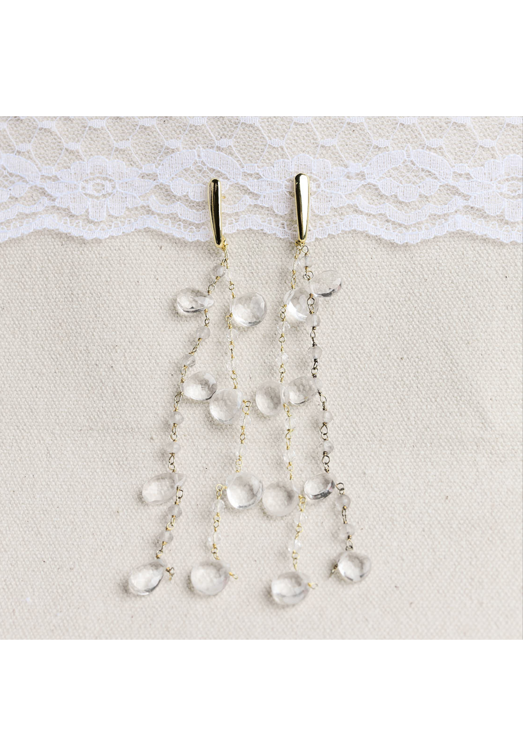 Pendientes Helene Cristales