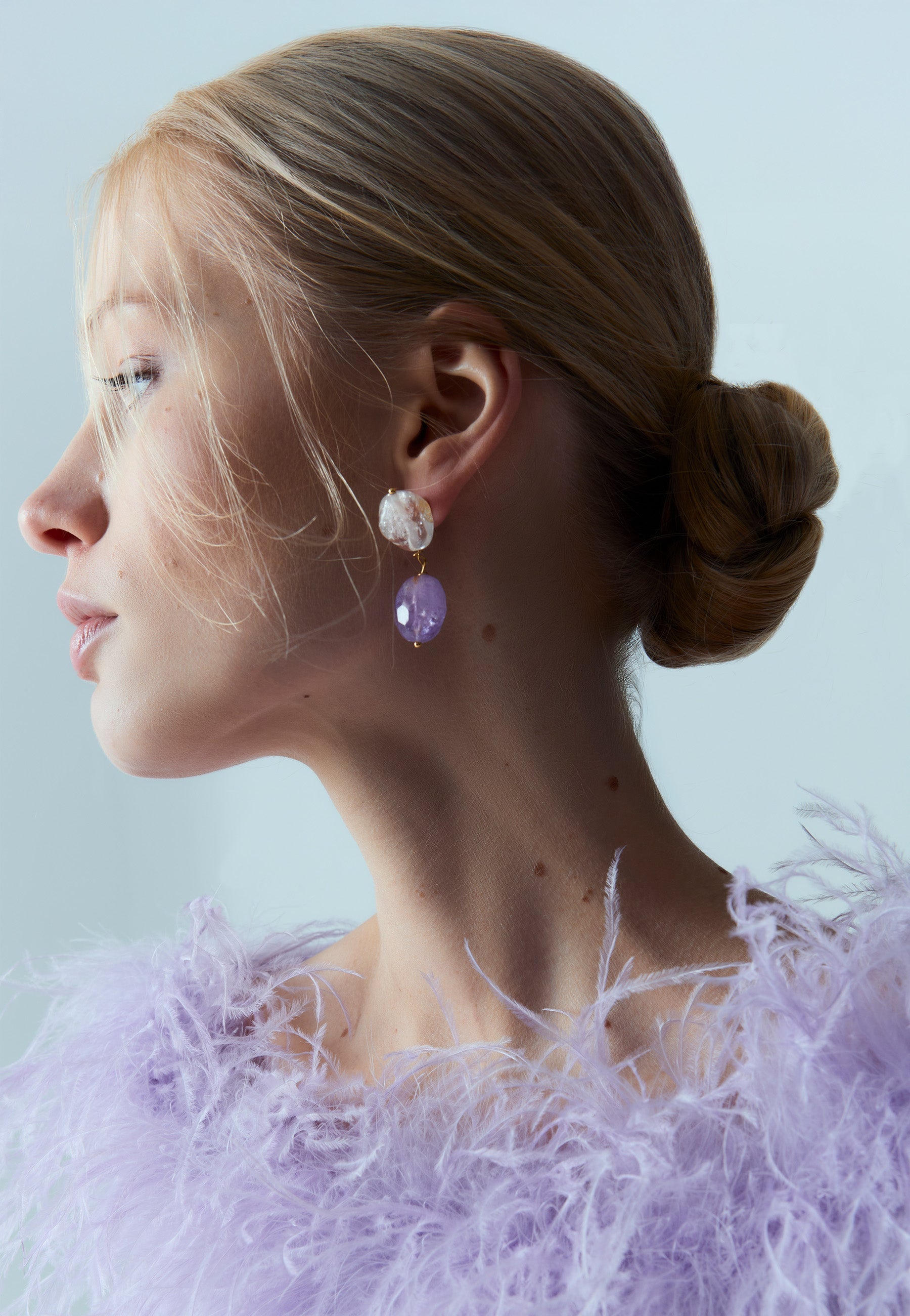 Pendientes Elva Morados