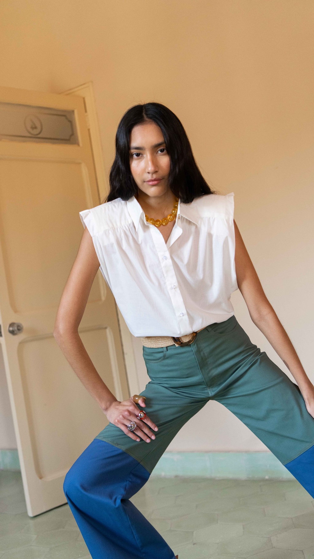 Camisa Marieta sin mangas