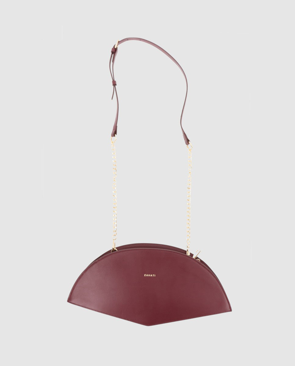 Bolso Abanico Lissé Burdeos