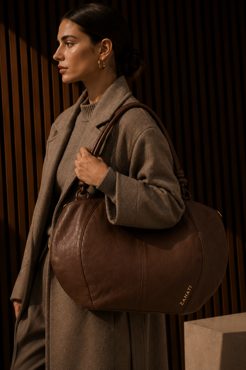 Bolso Globo Marrón