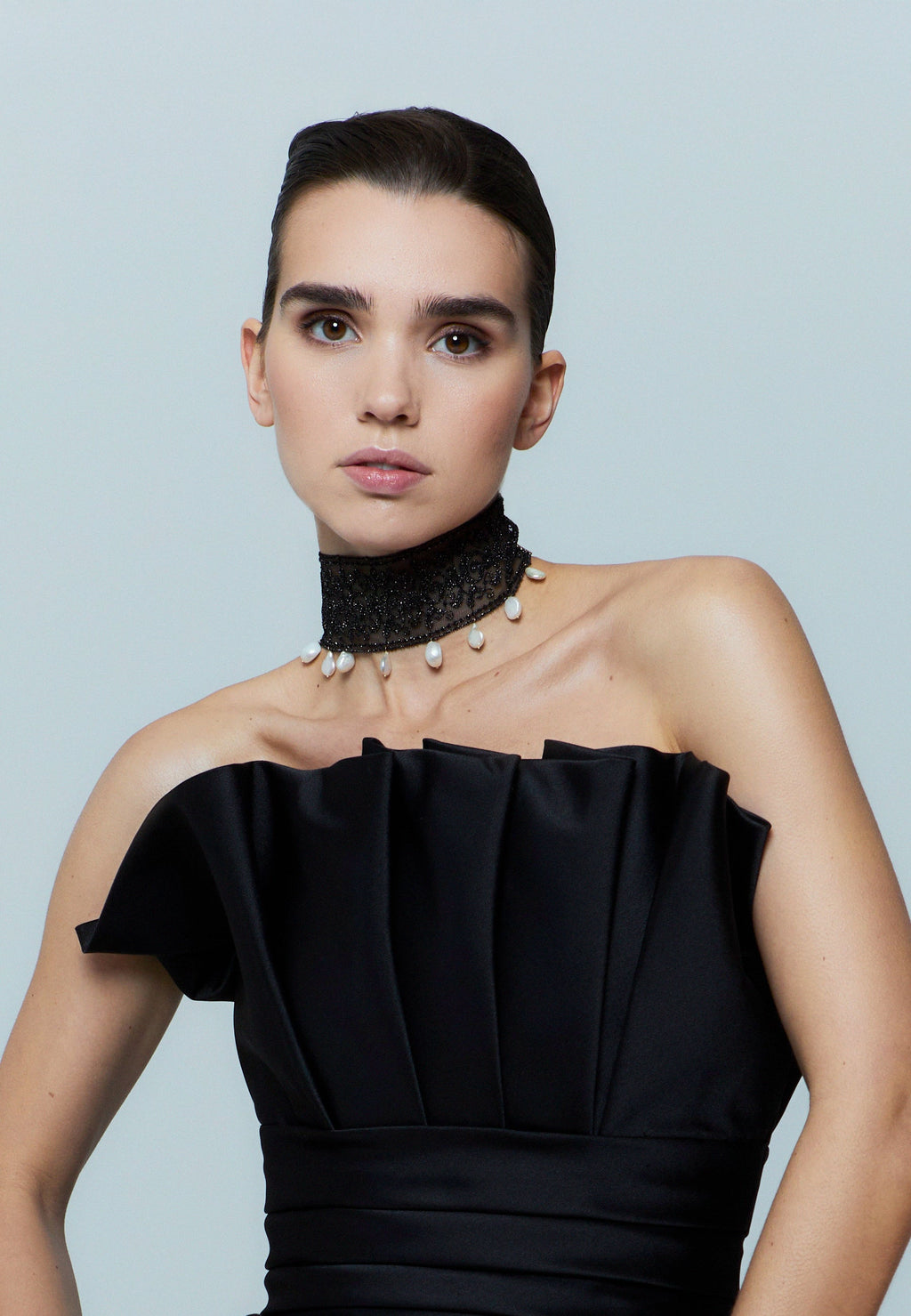 Choker elva negro