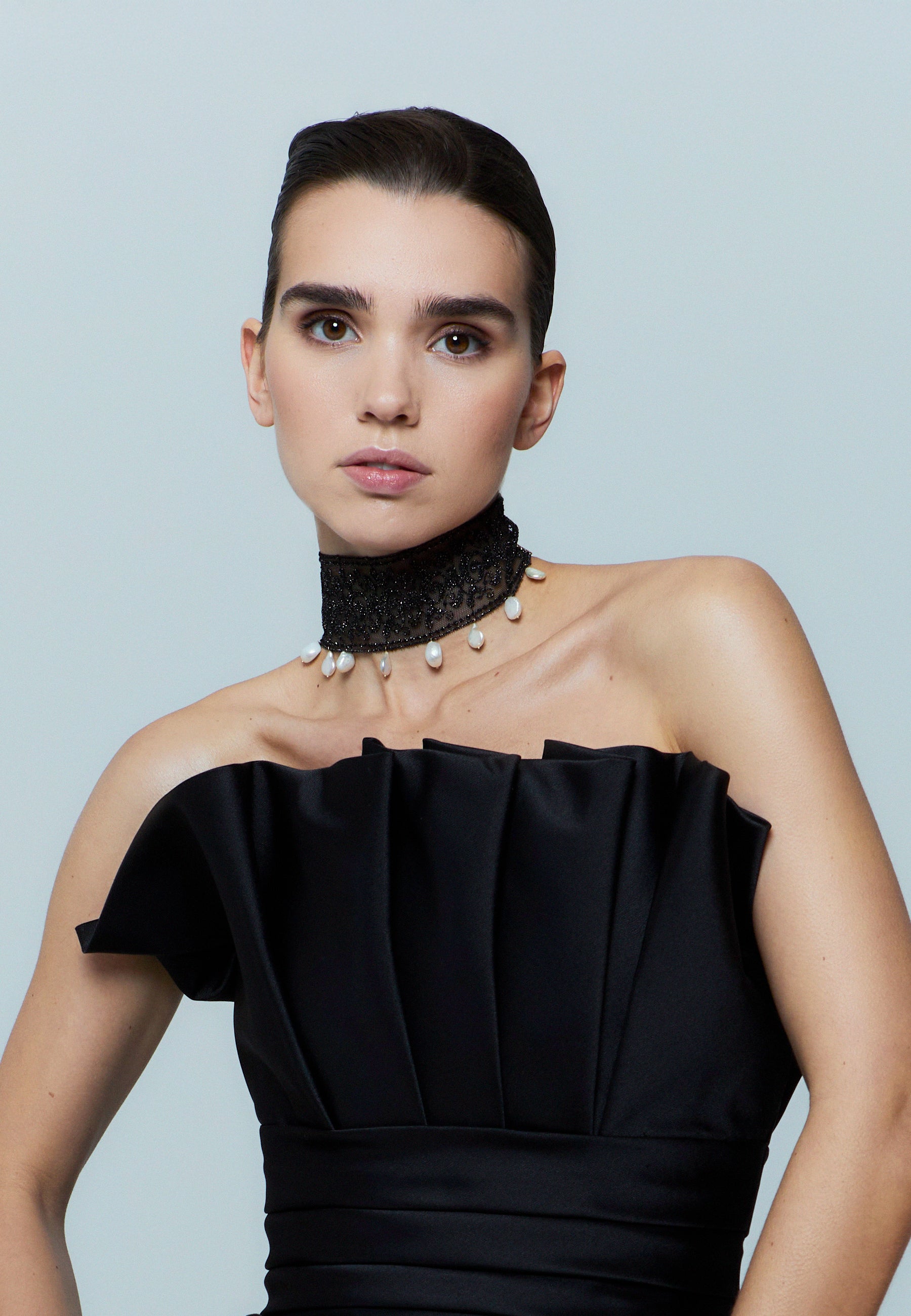 Choker elva negro