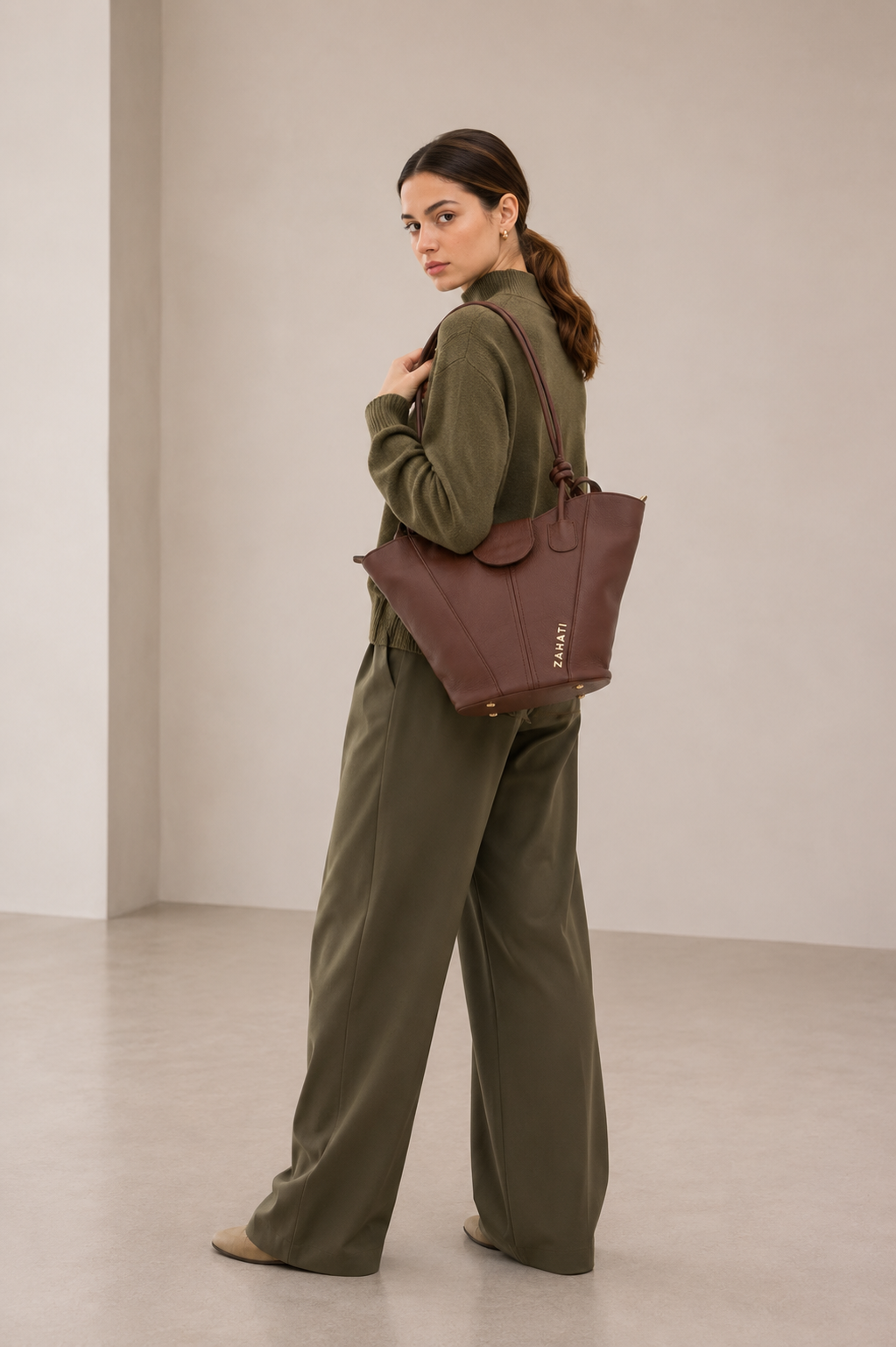 Bolso Duna Mediano Marrón