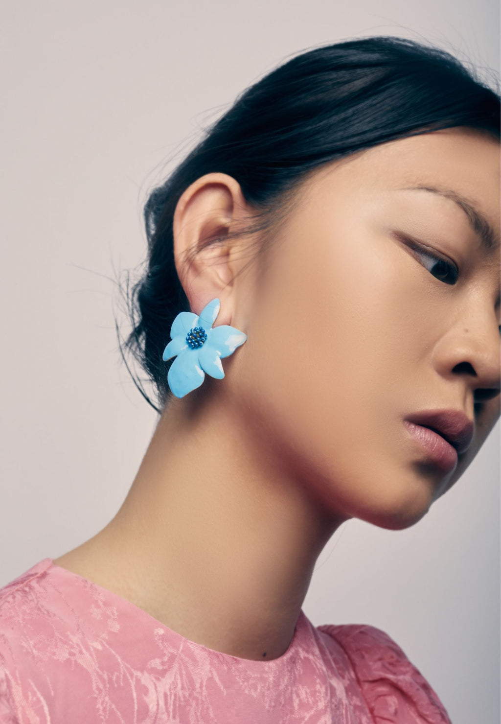 Pendientes Orchid Azul