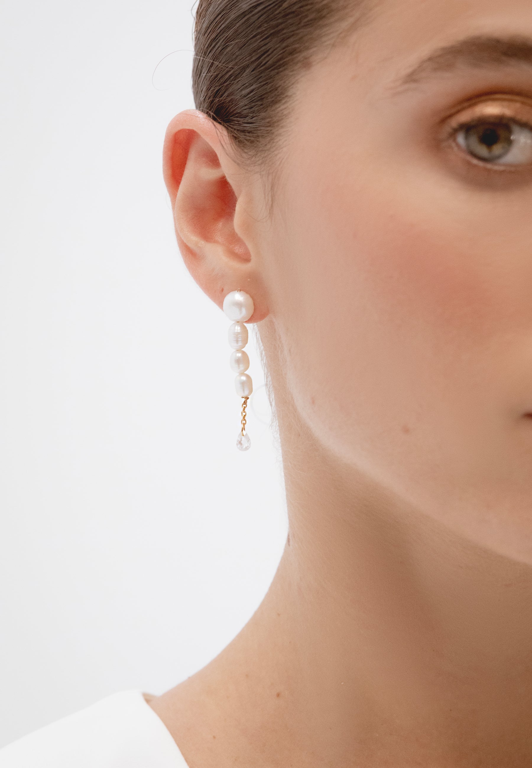 Pendientes Brisa Perlas Mini