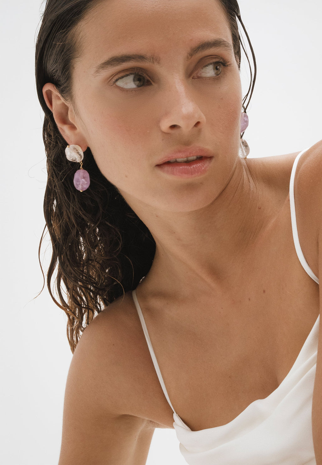 Pendientes Elva Morados