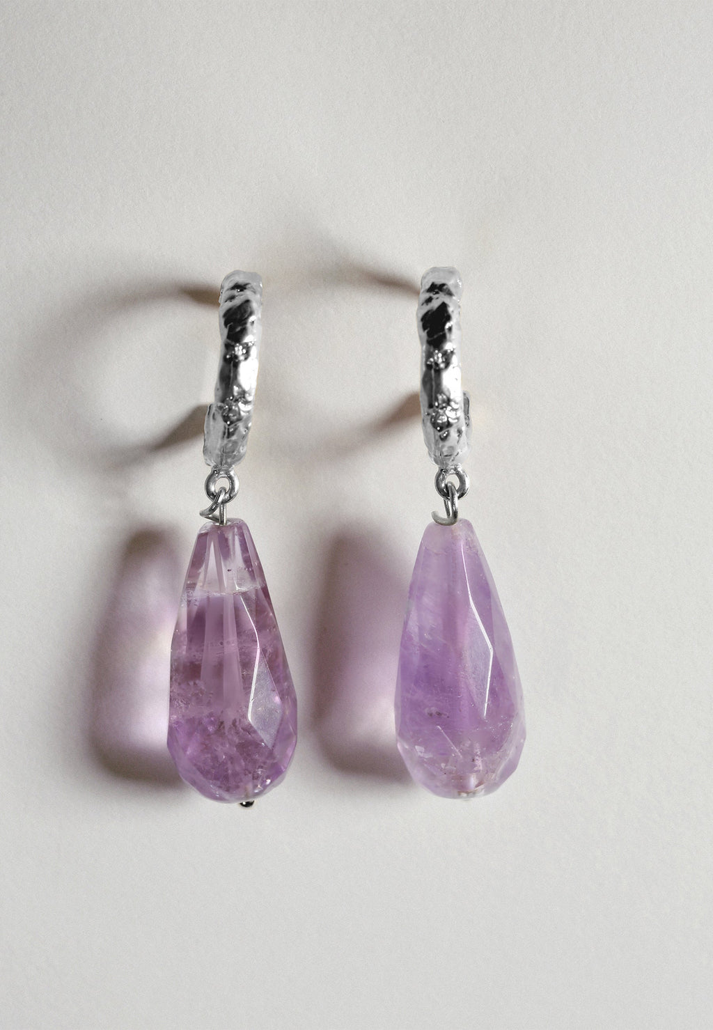 Aros Plata Salma Amatista
